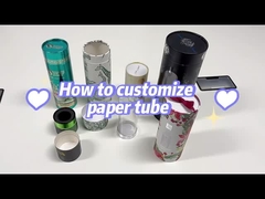 Caja de cilindro de gran tamaño personalizado Cosmético Perfume Tubo de regalo de papel Caja de embalaje de papel de flores Caja de tubo de papel