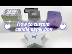 Caja de velas con tapa de lujo regalo perfumería artesanal caja de embalaje especial de velas abiertas con logotipo