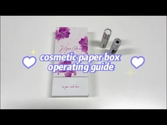 Caja de papel cosmético personalizado para cuidado de la piel Envasado superior e inferior con bandeja de ampollas