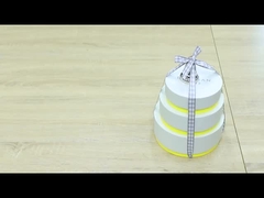 Tubos de embalaje de papel redondo cilindro de 3 piezas caja de regalos para regalos de boda de festivales
