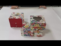 Personalizar Impresión Flores Moda Regalo Artesanía Cuidado de la Piel Crema Facial Cajón Y Caja Magnética Con Mujeres