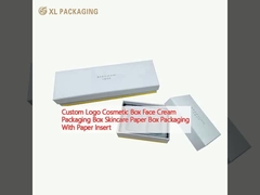 Envases de productos cosméticos con logotipo personalizado envases de cremas para el rostro envases de cuidado de la piel envases de papel con inserción de papel