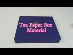 Caja de regalo azul de lujo Embalaje Logotipo personalizado Impreso con inserción de EVA