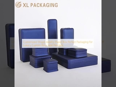 Caja de papel de joyería de forma personalizada embalaje perfecto para el colgante de jade de anillo personalizado de lujo