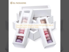 Caja de cajones de caramelos de chocolate con macarrón tipo de regalo Certificado de envío expreso Sedex