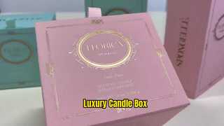 Cajas de regalo de velas personalizadas de lujo