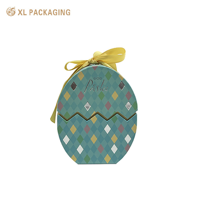 Fabrica directa mayorista hecha a mano de Pascua Fiestas de huevo en forma de caja Esponja embalaje de papel embalaje de jabón caja logotipo personalizado de Pascua caja de regalo de cartón