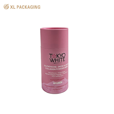 comprar Rosa de color entero Cute de borde redondo tubo de papel para el té de hojas sueltas Caja de cilindro de embalaje de tubo de papel de té de pequeña capacidad online manufacture