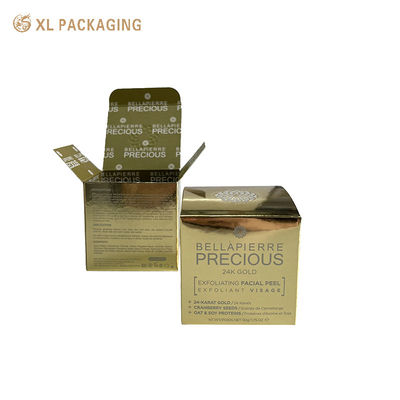comprar Caja de cartón plegable de lujo de oro en relieve con impresión de doble cara para envases cosméticos ecológicos Fabricación en línea