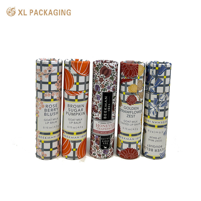 comprar Biodegradable Papel Impreso Personalizado Tubos de embalaje de cartón Kraft Proof de aceite lápiz labial Bálsamo de labios envolvente online manufacture