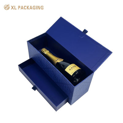 comprar Botella de vino de dos capas personalizada y caja de embalaje de regalo de chocolate con tapa magnética Fabricación en línea