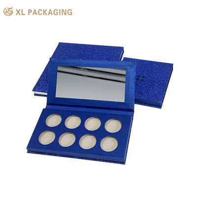 comprar Caja de paleta de sombras magnéticas vacías personalizada con tablero rígido de 2 mm, 8 compartimentos y espejo incorporado Fabricación en línea
