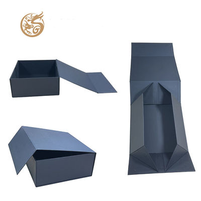 comprar Caja de regalo magnética negra personalizada con lámina dorada para cuidado de la piel y vino Fabricación en línea
