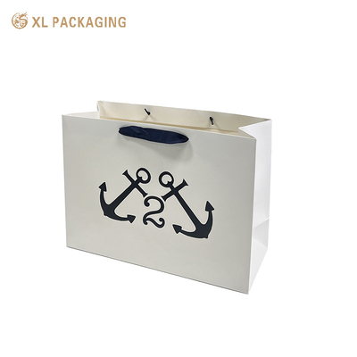 comprar Regalo ropa bolsas de papel moda mate negro mango Tote para el cliente Tipo de caja proporcionada online manufacture
