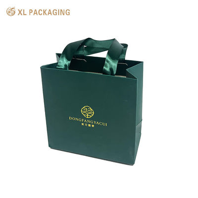 comprar Bolsa de Regalo de Joyería Personalizada | Bolsa de Papel de Lujo con Asa de Cinta Fabricación en línea