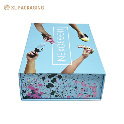 comprar Cajas de papel plegables de cartón rígido de lujo Cajas de calzado con cierre magnético online manufacture