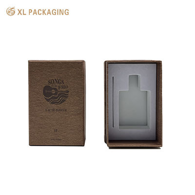 comprar Caja de regalo de perfume rígida de 3 piezas, color marrón vintage, con inserto de EVA flocado de terciopelo y acabado mate Fabricación en línea