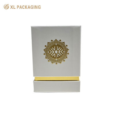 comprar Caja de regalo de perfumes de lujo de 3 piezas con logotipo de oro en relieve personalizado, inserción de EVA de terciopelo y caja interna angulada Fabricación en línea
