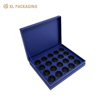 comprar Caja de regalo de té reciclable con tapa abatible, inserto de EVA de 20 cavidades y logotipo de oro personalizado Fabricación en línea