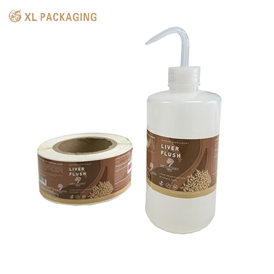 comprar Estampado de oro pegatinas de vinilo impermeables Impresión personalizada Logotipo para el paquete de botellas online manufacture