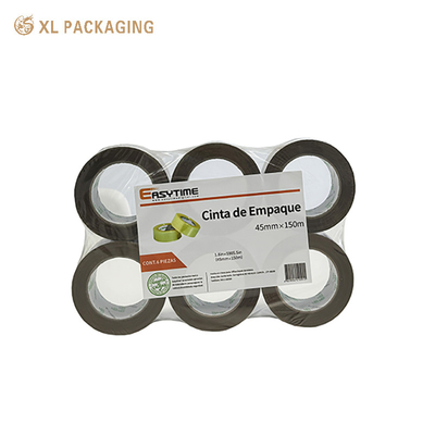 comprar Caja de envío impresa a medida cinta OPP autoadhesivo transparente invisible conducto Bopp claro paquete cinta Jumbo Roll online manufacture