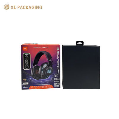 comprar Caja de embalaje personalizada para auriculares con bandeja interior a prueba de golpes e impresión a todo color para venta al por mayor de productos electrónicos Fabricación en línea