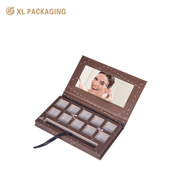 comprar Cartón rígido de cartón magnético personalizado Pantalla de sombra de ojos caja con espejo Premium embalaje vacío para cosméticos online manufacture