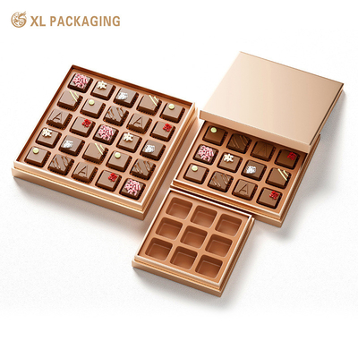comprar Caja de embalaje de chocolate personalizado con tapa y esponja Insertar caja de regalo Kraft rígida online manufacture