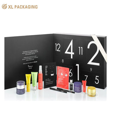 comprar Caja de calendario de adviento de 12 cavidades impresa con logotipo personalizado Pantone CMYK para bolsitas de té y cosméticos para el cuidado de la piel Fabricación en línea