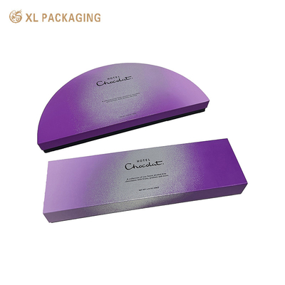 comprar Caja de Papel de Chocolate de lujo Envases para Regalos de Caramelos y Nueces Caja de Chocolate semicírculo de papel plateado online manufacture