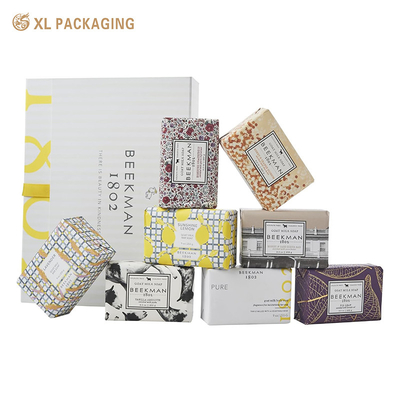comprar Embalaje XL Cajas cosméticas impresas personalizadas Contenedor de jabón de lujo Embalaje Caja de regalo para 8 piezas Set de jabón de barra de espuma Fabricación en línea