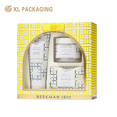 comprar Caja de papel personalizada para el embalaje de regalo de lujo de conjuntos de cuidado de la piel cosméticos con estampado online manufacture