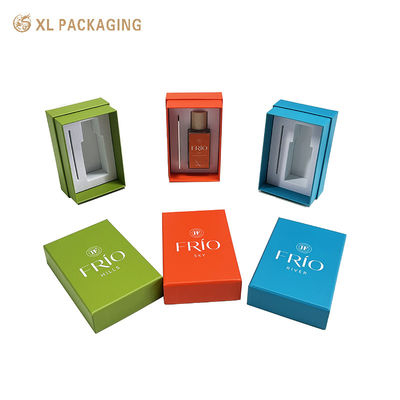comprar Caja de regalo rígida de lujo personalizada con inserto moldeado de cartón de alta densidad de doble cavidad para embalaje de perfumes Fabricación en línea