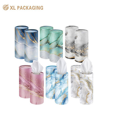 comprar Tubo de tejido de automóvil cilíndrico personalizado con pulpa de madera virgen y patrón de mármol dorado para soportes de tazas de automóviles estándar Fabricación en línea