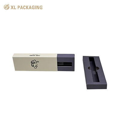 comprar Caja de papel para perfume con cajón de papel Kraft blanco, 350 g/m², troquelada con inserto, laminado mate, personalizada Fabricación en línea