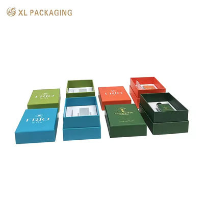 comprar Caja de regalo rígida de lujo personalizada con cuatro colores mate Morandi y inserciones a doble resistencia al choque para envases de perfumes Fabricación en línea