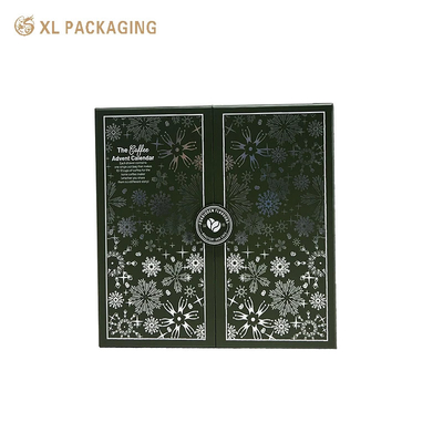 comprar Crear su embalaje bolsas de té cajas de calendario de Adviento Ramanda doble puerta Navidad calendario de Adviento caja de papel 24 días para el té online manufacture
