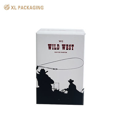 comprar Caja de regalos de perfume rígido con tema del oeste salvaje con inserción interna rojo-negra y 2 mm de espesor Fabricación en línea