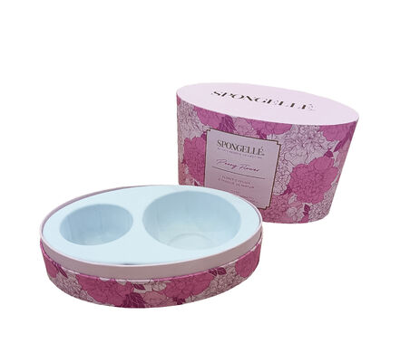 comprar Caja de regalo de jabón de perfume con forma ovalada personalizada, embalaje rígido con impresión a todo color y bandeja de espuma Fabricación en línea