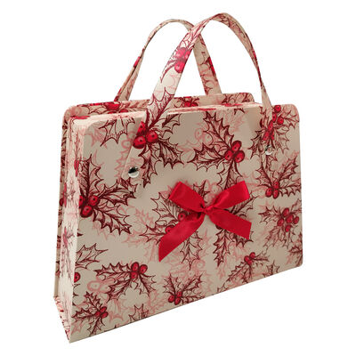 comprar Bolsa de regalo de seguridad de alimentos en el estilo maleta Envasado de té con manija Impresión elegante Fabricación en línea