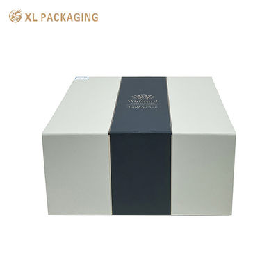 Caja de regalo magnética plegable ecológica con cierre magnético oculto y logotipo personalizado