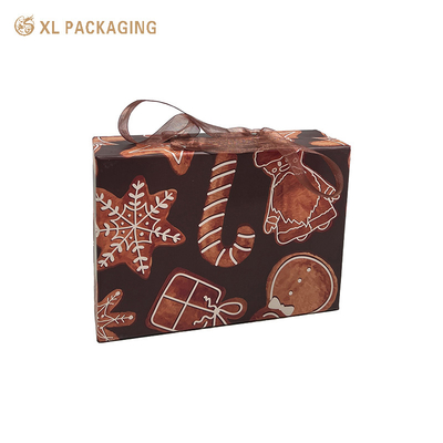 Joyería Cosmética Caja de regalo de 157 gramos Caja de papel de arte Embalaje Caja de maquillaje de cartón personalizada con mango