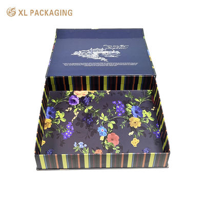Caja de regalo premium de 1200 g/m² con cierre magnético, laminación mate e inserto de papel de cartón de PVC para un elegante embalaje de regalo.