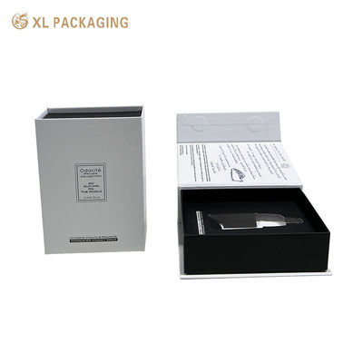 Caja de regalo magnética ecológica personalizable con acabado suave para el embalaje de aceite de perfume