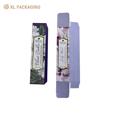 Caja de embalaje de papel plegable con logotipo personalizado para maquillaje cosmético cuidado de la piel