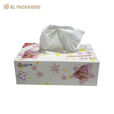 Tejido de papel facial personalizado con logotipo impreso 190x190mm Tejidos faciales grandes