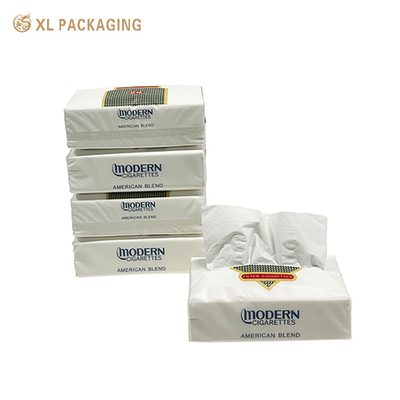 Papel facial de pulpa de madera virgen de 3 pliegues para limpieza facial deportiva