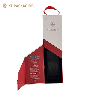  XL Embalaje Fábrica de Cajas de Embalaje Personalizadas Cajas de Papel de Vino Personalizadas Plegables Cajas de Embalaje con Tapa de Cierre Magnético para Botellas de Vino