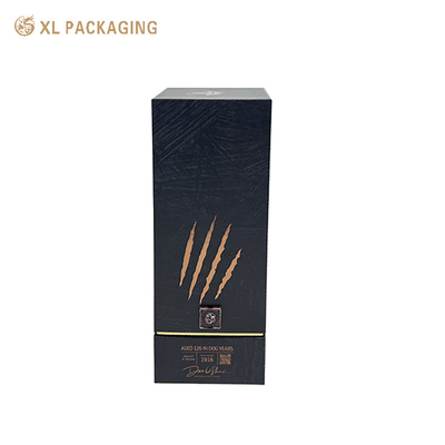  Fábrica de cajas de embalaje personalizadas XL Caja de regalo vacía de whisky y champán Caja de regalo personalizada para botella de vino con tapa y base