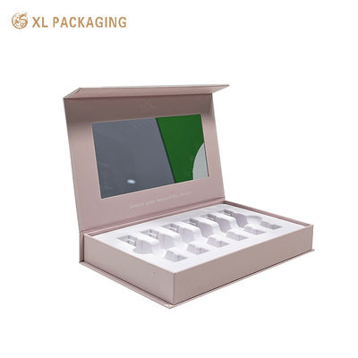 Caja de regalo magnética ecológica con espejo incorporado y cierre magnético para envases de lápiz labial
